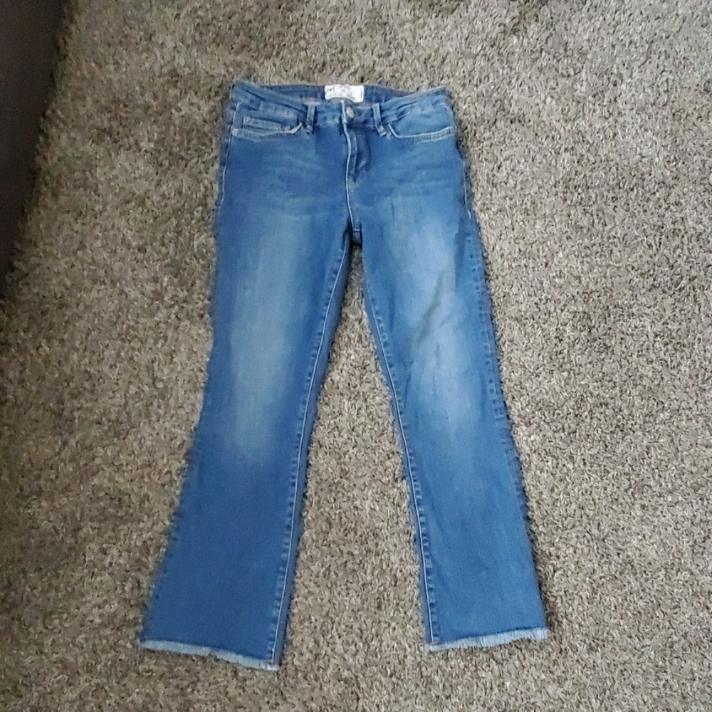 Free People frayed bottom jeans